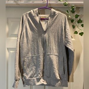 Gray Zip-Up Hoodie